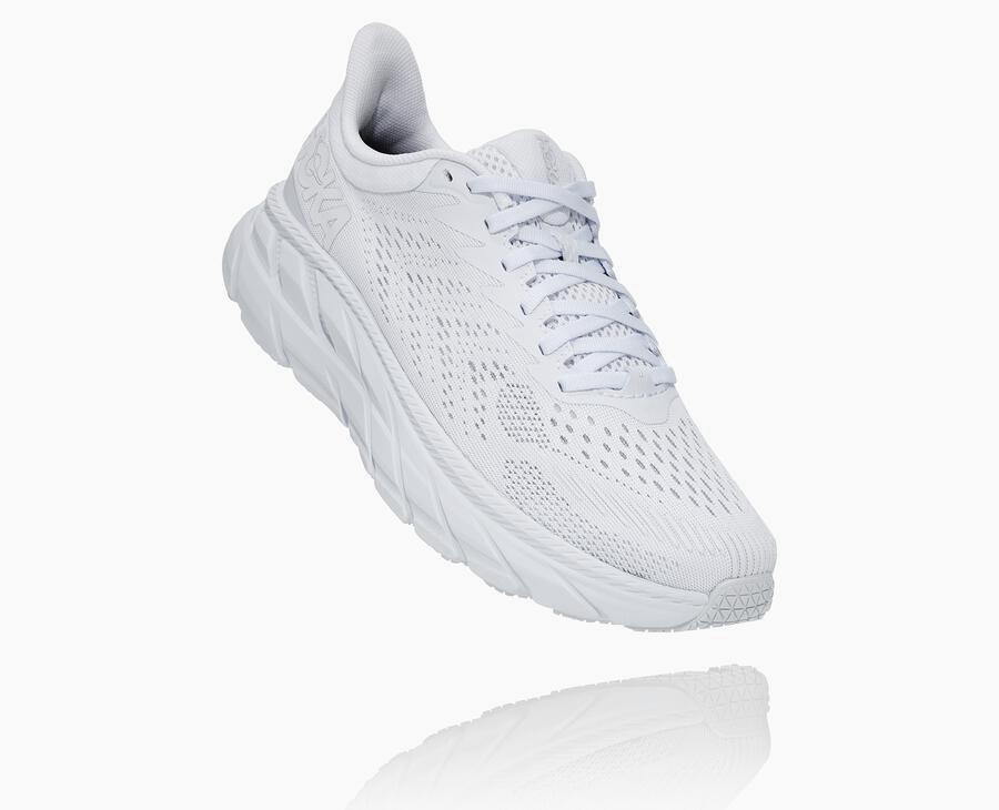 Tenis Hoka One One Mujer Blancos - Clifton 7 - QCWV95146